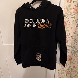 Black Hoodie with Queens Text